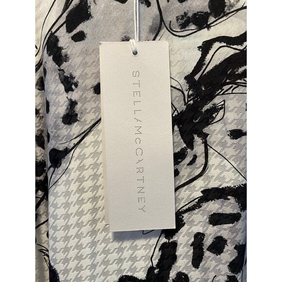 STELLA MCCARTNEY KALYN HORSE PRINT ASYMMETRIC DRESS SIZE M 44 IT $2885 - Picture 3 of 7